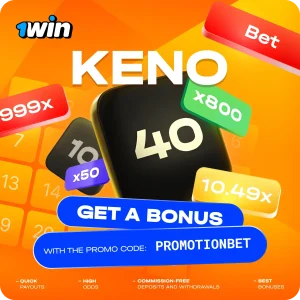 1win Keno game